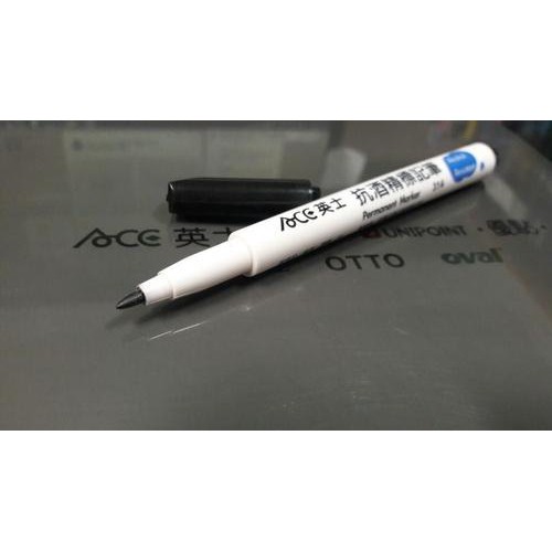 ACE英士 324T 雙頭抗酒精標記筆 Alcohol(0.5mm/1.2mm)紅, , large