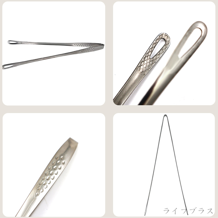炙趣韓式不鏽鋼料理夾-28cm-12支, , large