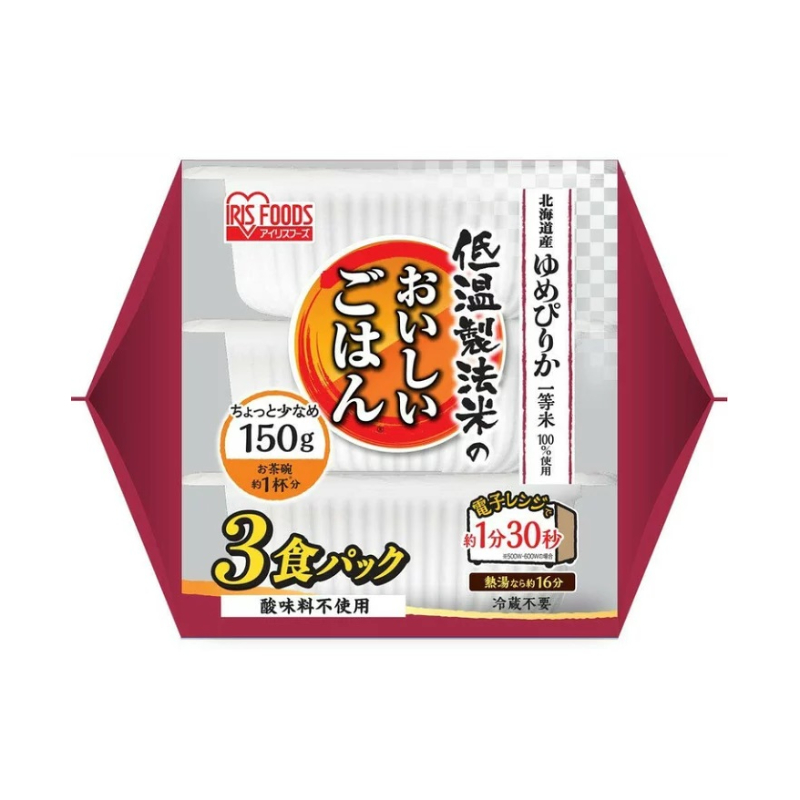 Iris Foods北海道微波白飯150g*3入, , large