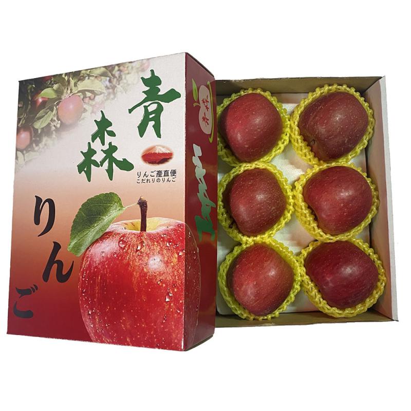 【一等鮮】日本青森蜜蘋果6入裝禮盒(1.6kg/盒)(免運費), , large