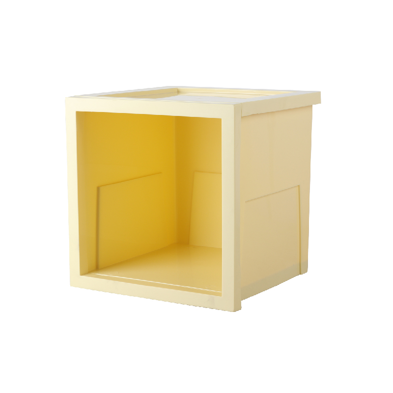 好室喵樂堆輕巧空櫃-黃38x38x38.9