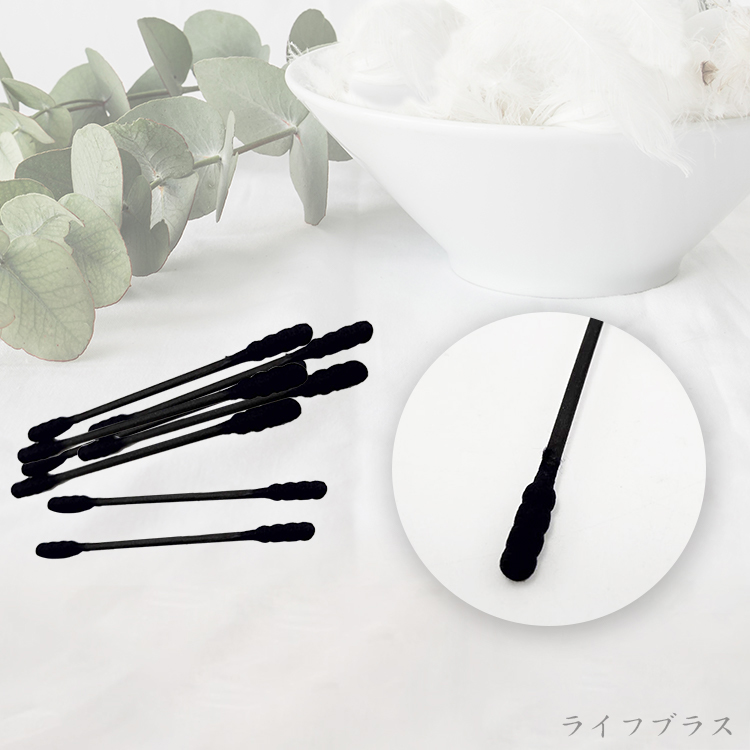日本進口黑色螺旋棉花棒150入x12罐, , large