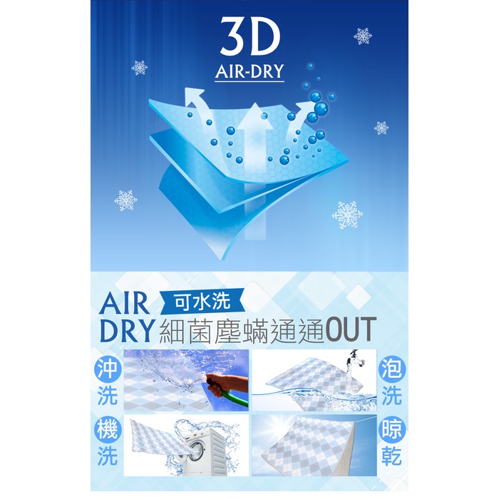【格藍傢飾】AirDry 3D透氣15mm空氣坐墊 涼墊 水洗 空氣座墊 6D, , large