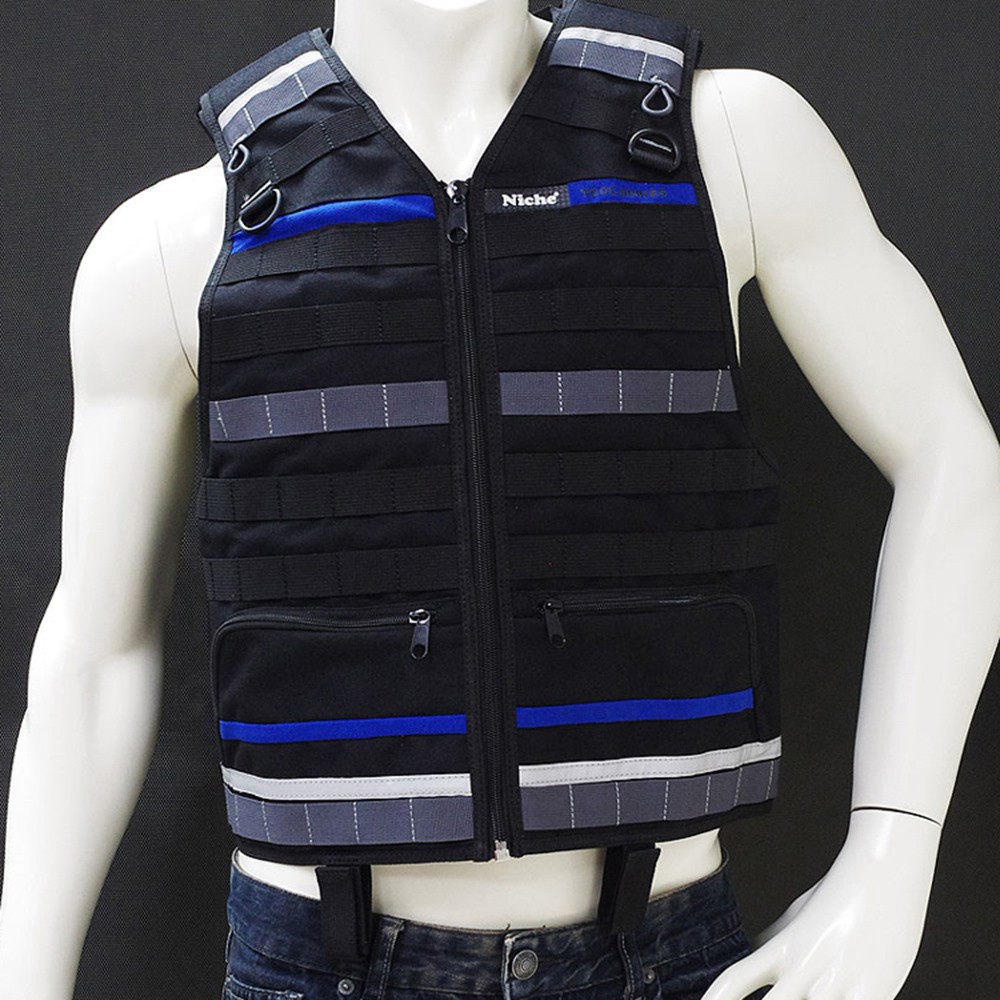 【Niche 樂奇】 戰術工具背心 Molle工作背心 可調整防水反光背心 TL-6201 適用於建築電工水管工維修員＿, , large