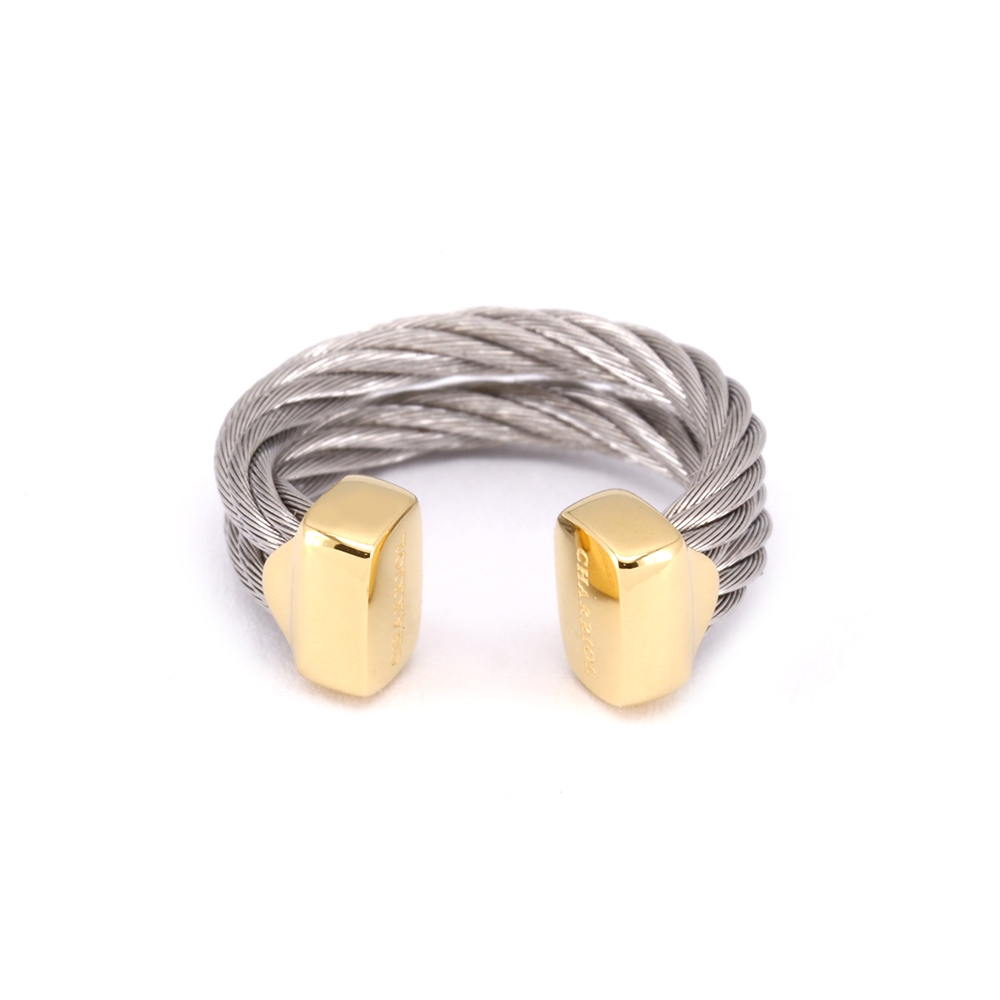 CHARRIOL 夏利豪 CELTIC 雙層鋼索耳骨夾 03-104-1280-0