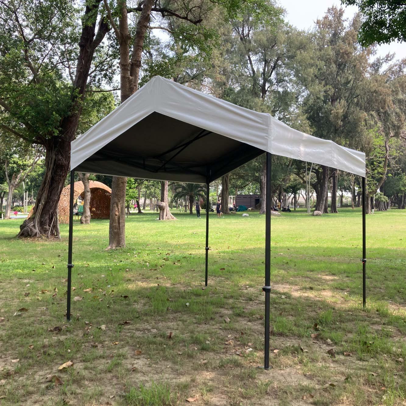 【振盛塑膠】八角山形帳（折疊式帳篷）/PVC布八角骨架/白色, , large