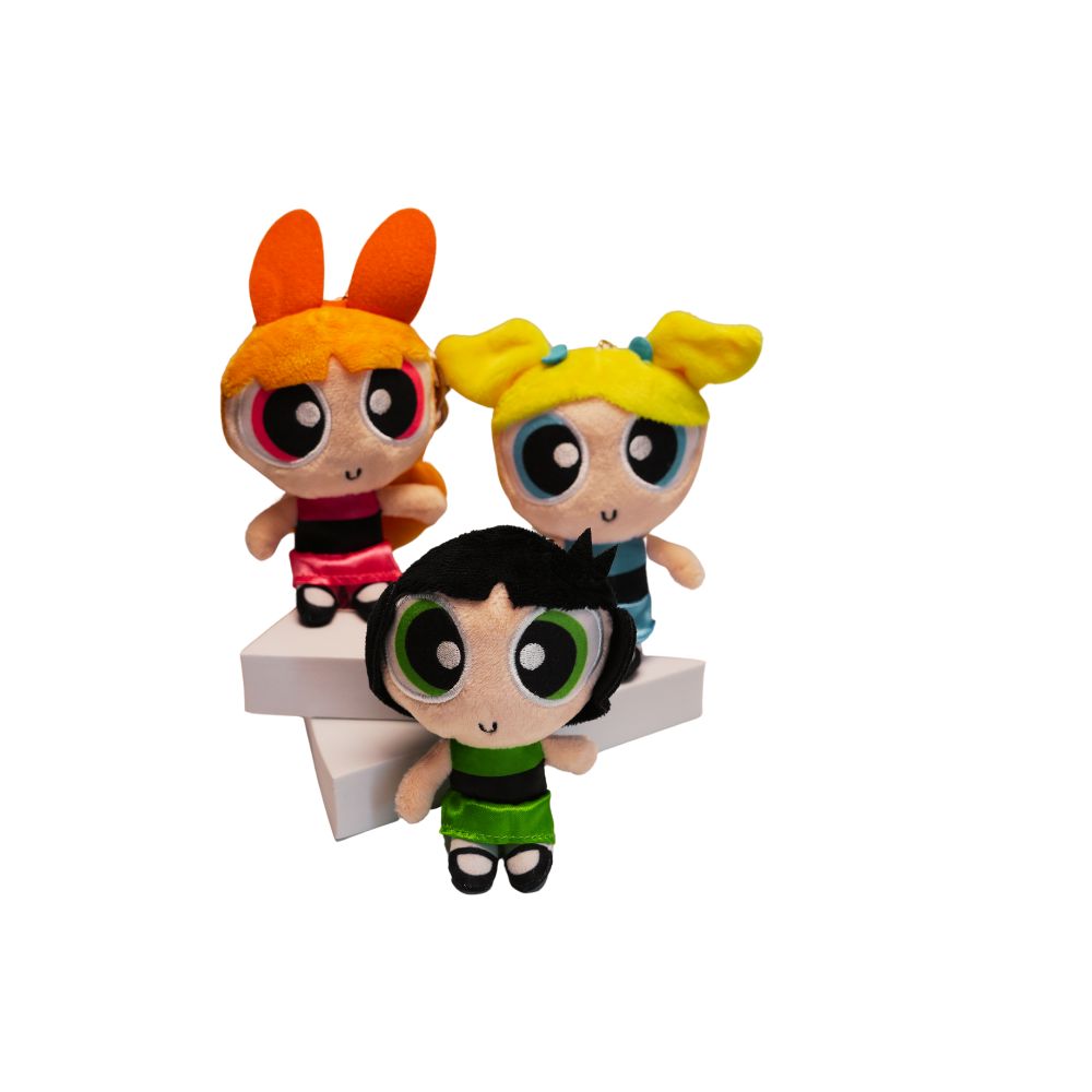 Powerpuff Girls 13 cm Plush Keychain-Bubbles, , large