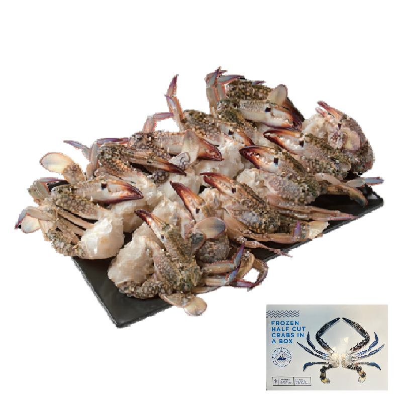 Frozen Half Cut Crab, , large