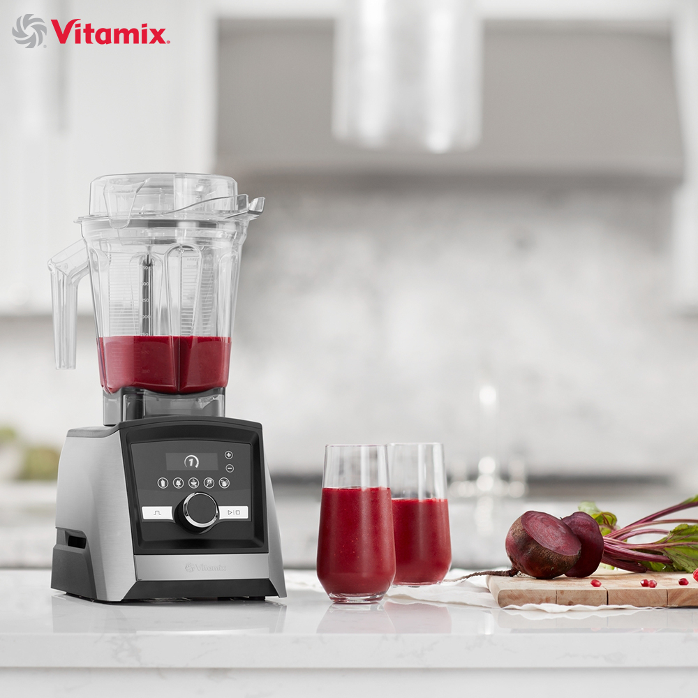 【美國Vitamix】Ascent領航者全食物調理機 智能x果汁機 尊爵級-A3500i-髮絲銀(官方公司貨)-陳月卿推薦, , large