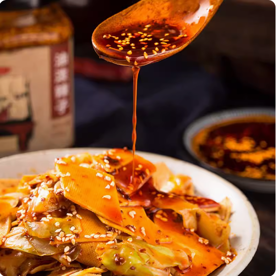 川娃子油潑辣子餐飲袋裝500g  餐廳可選餐用裝, , large