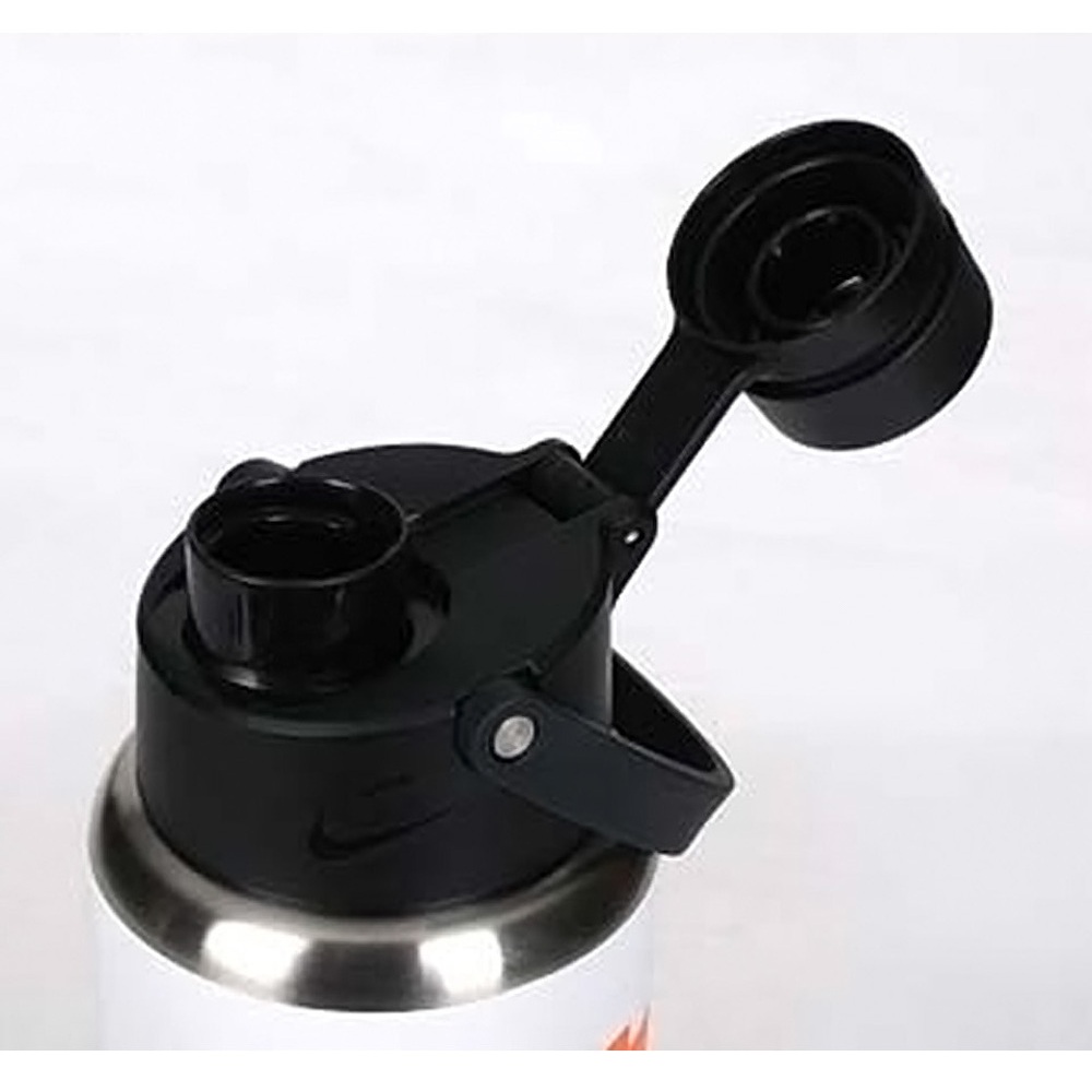 NIKE SS RECHARGE 大口徑保冷瓶 24OZ/GRAPHIC 運動水壺 隨身杯 水瓶 轉蓋 防漏 黑 米 白, 黑, large