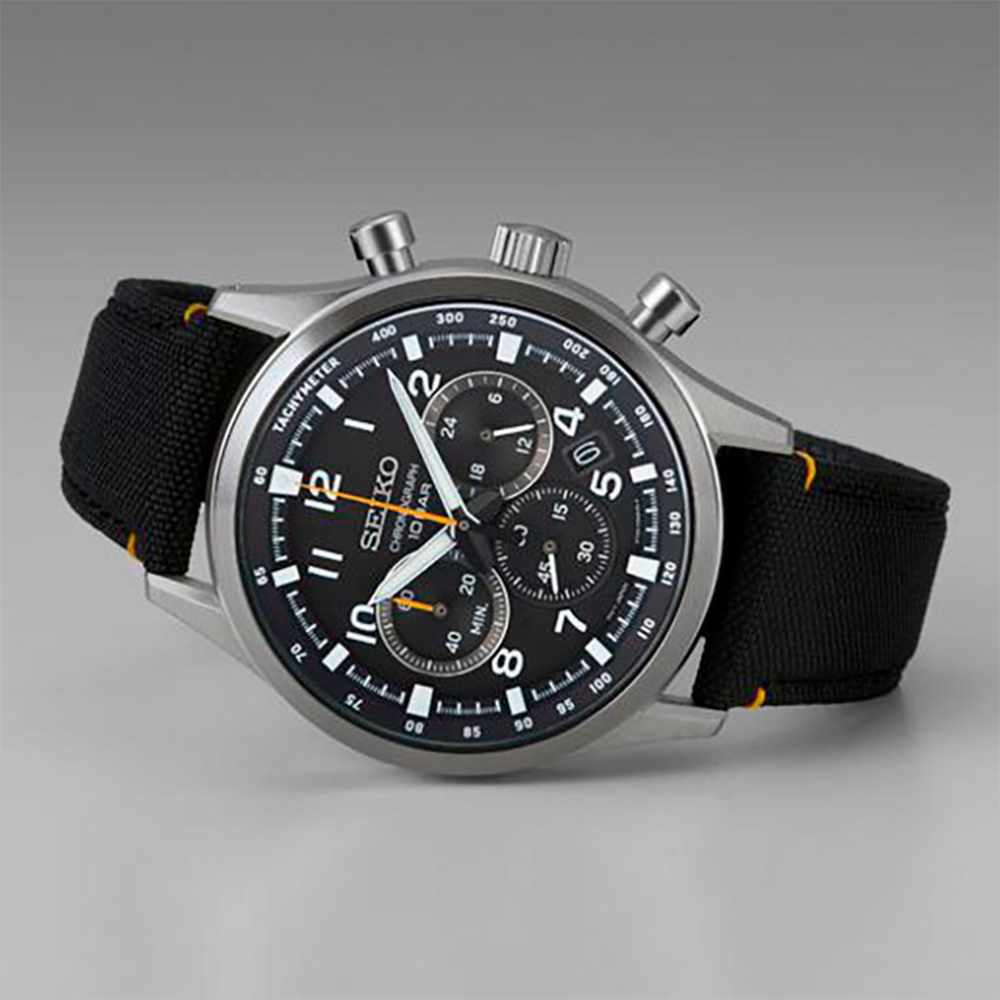 SEIKO 精工 運動三眼計時手錶 SSB449P1/8T63-02M0C, , large