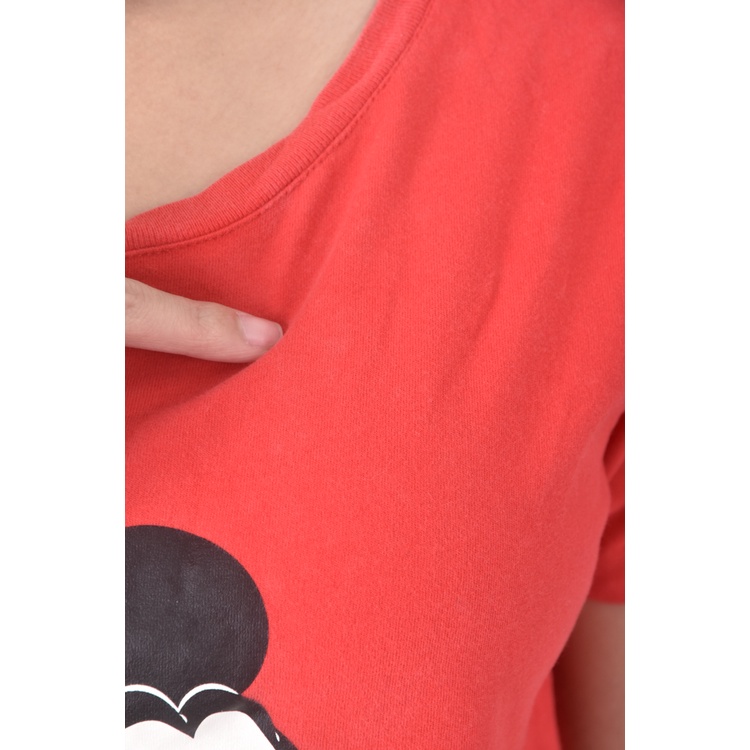 (S) net質感棉質純棉紅色短袖上衣二手衣, , large