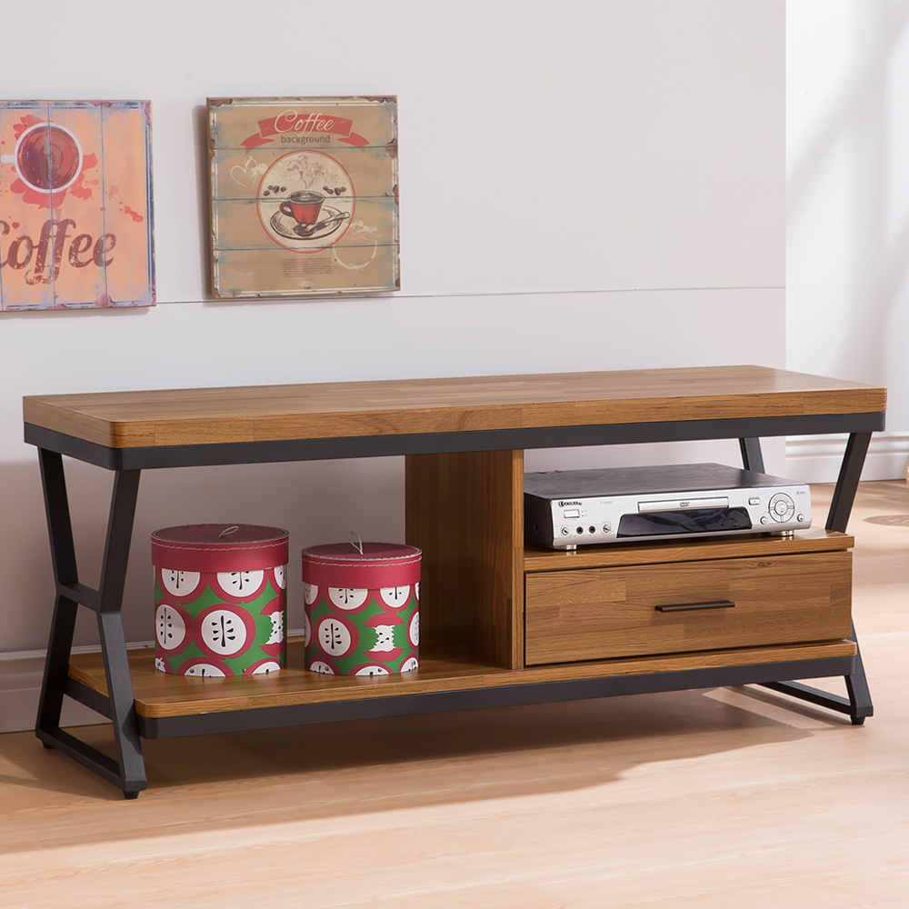 【Homelike】喜家居工業風4尺電視櫃(1658), , large