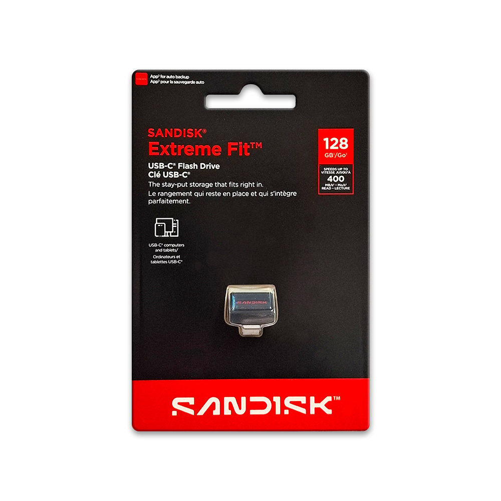 【SanDisk】CZ530 Extreme Fit 128G USB 3.2 Type-C 隨身碟 安卓 蘋果 適用, , large