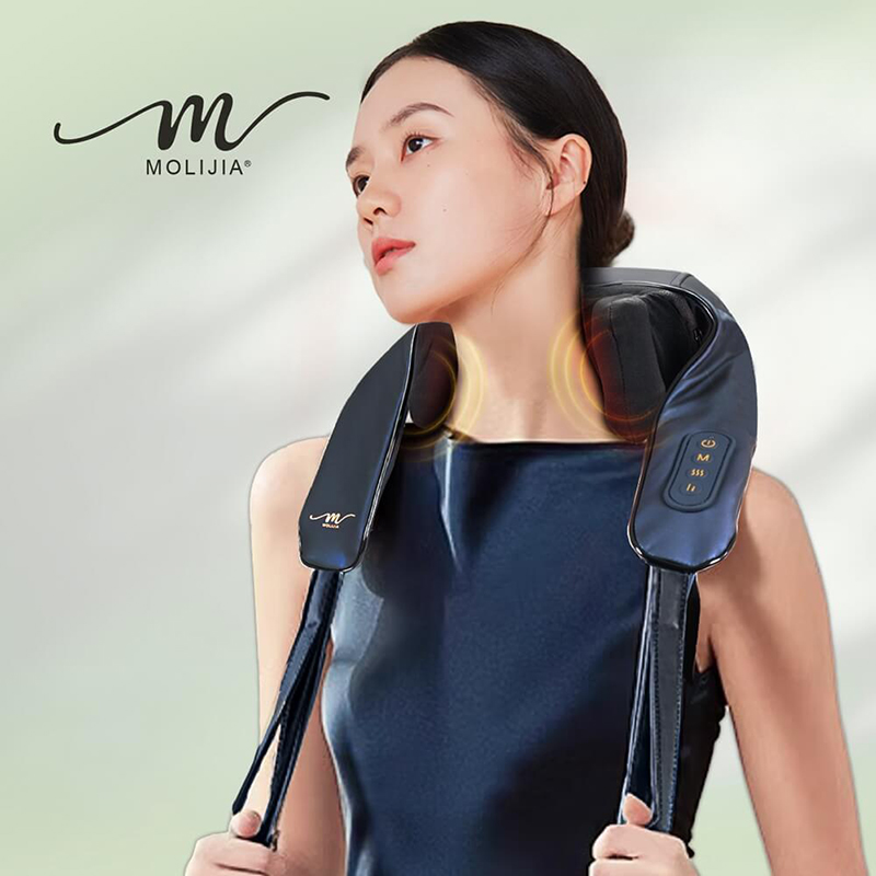【MOLIJIA】M637 Wireless Hands-Free Rechargeable Shoulder and Neck Massager, , large