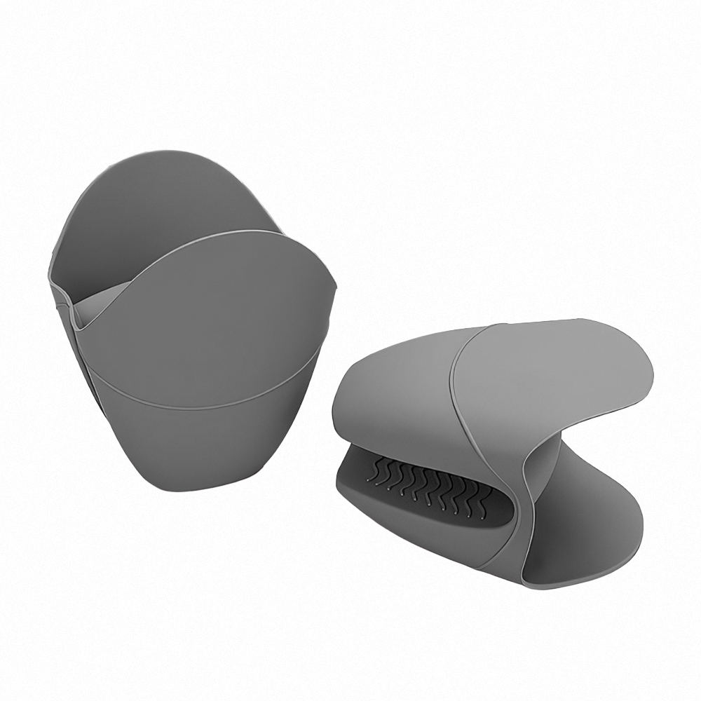 【上手家居】矽膠隔熱手套-灰色(防燙手套/矽膠手套/耐熱手套/廚房手套), , large