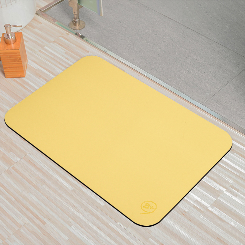 【Monster】 Soft Diatomaceous Earth Absorbent Mat (60x40cm) – Sunny Yellow, , large
