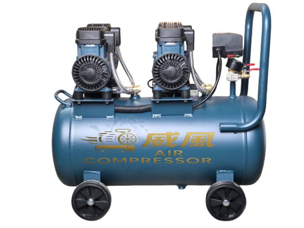 WIN五金 台灣品牌 威風牌 無油 無碳刷 <WA-2508B鋁桶8L>鋁桶式空壓機 110V 全銅馬達 無油空壓機 快速打氣機 打氣機 快速空壓機, , large