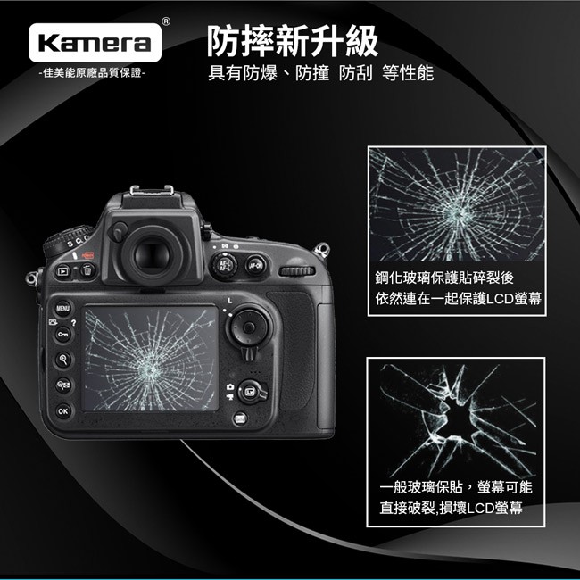 Kamera 9H鋼化玻璃保護貼 for NIKON D610, , large