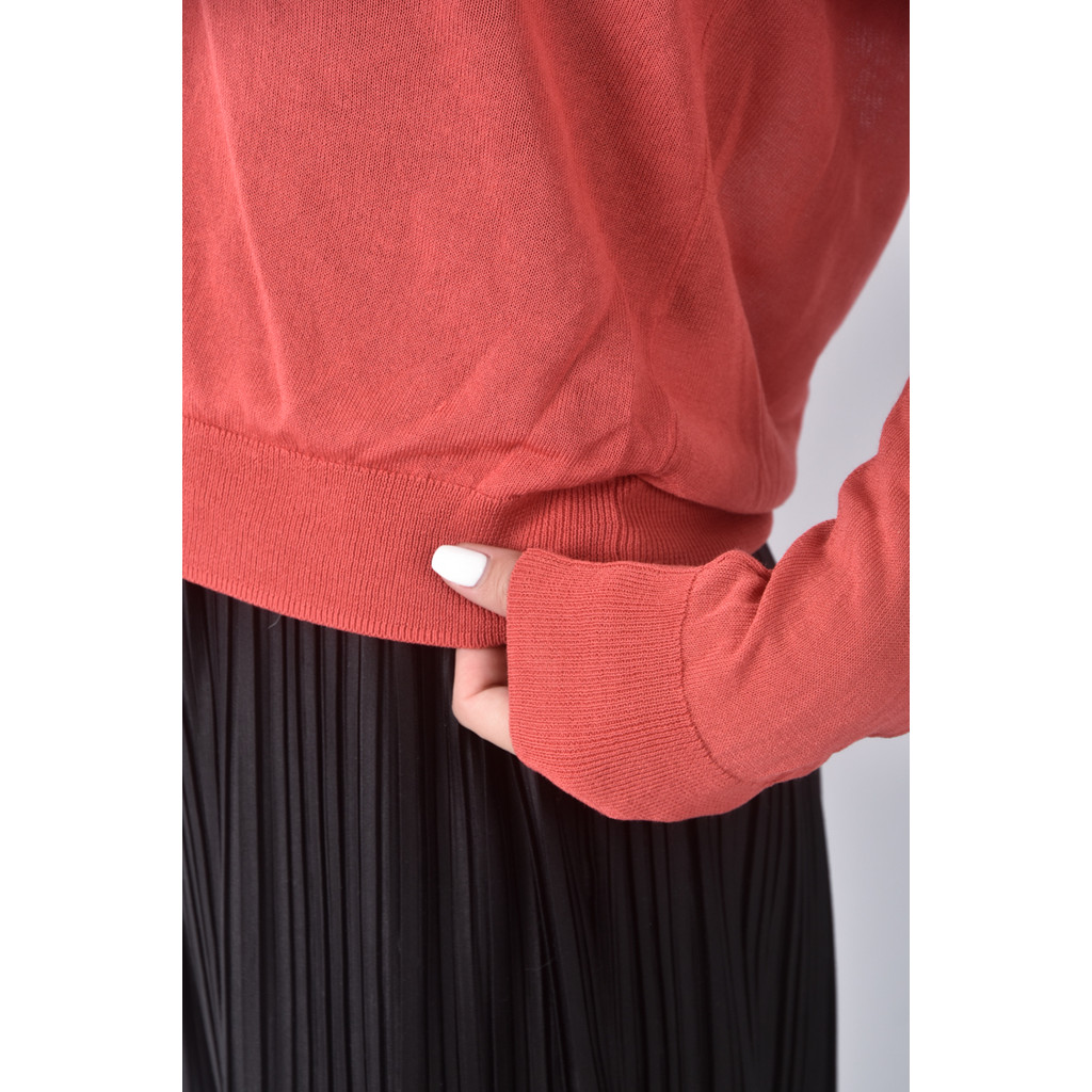 (S) uniqloＶ領紅色罩衫二手衣, , large