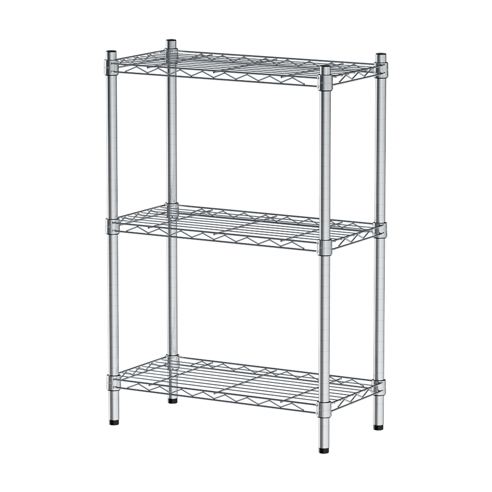 【Y HOUSE】60x30x90cm Lightweight Three-layer Iron Rack Iron Rack Shelf-Electroplating, , large