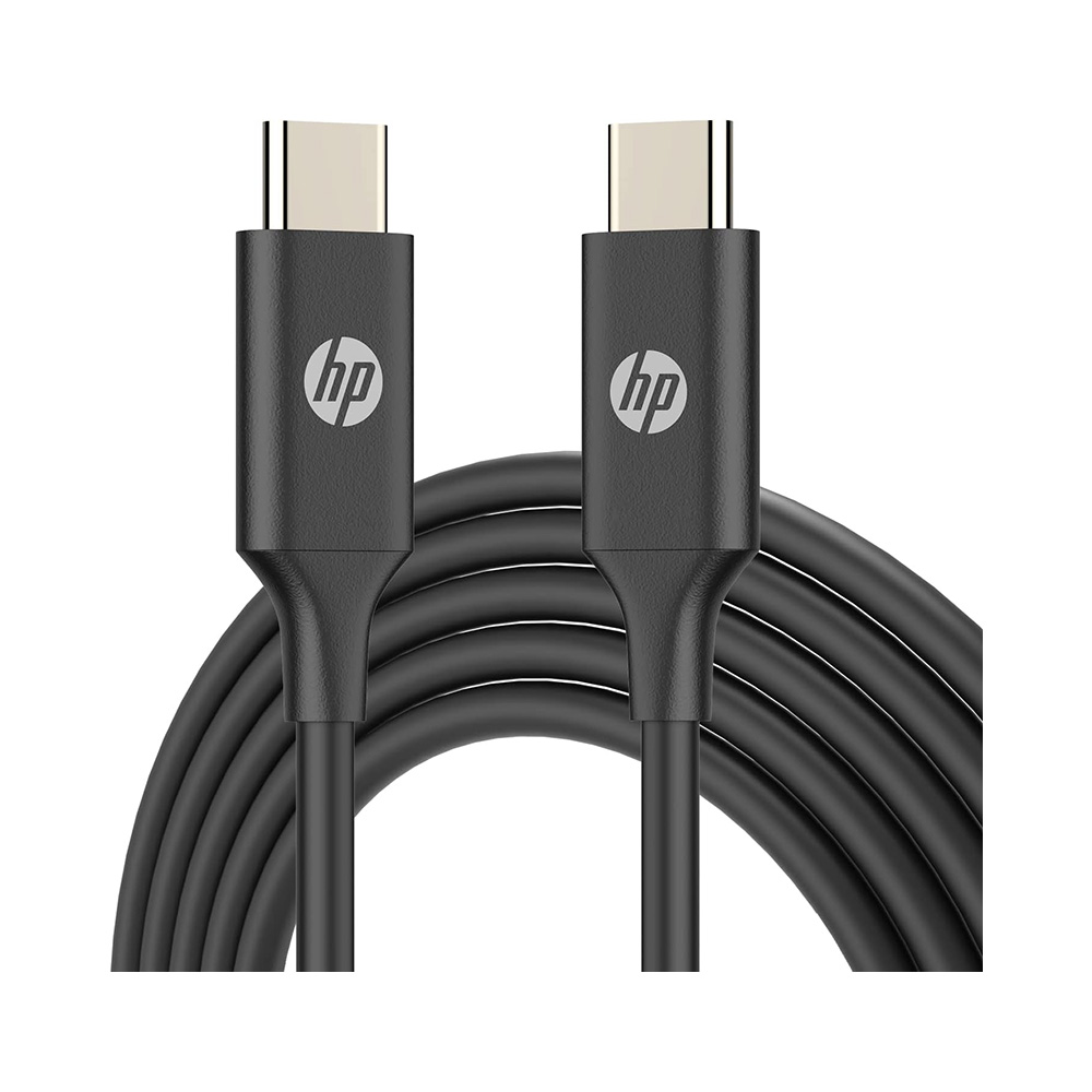 【HP 惠普】HP DHC-TC107 Type-C充電線 速充快充線-黑色(1m), , large