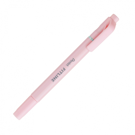 【 Pentel 飛龍 】FITLINE 雙頭螢光筆 粉彩色系 3.5/1.0mm 10支/盒 SLW11P   -  多款可選, , large