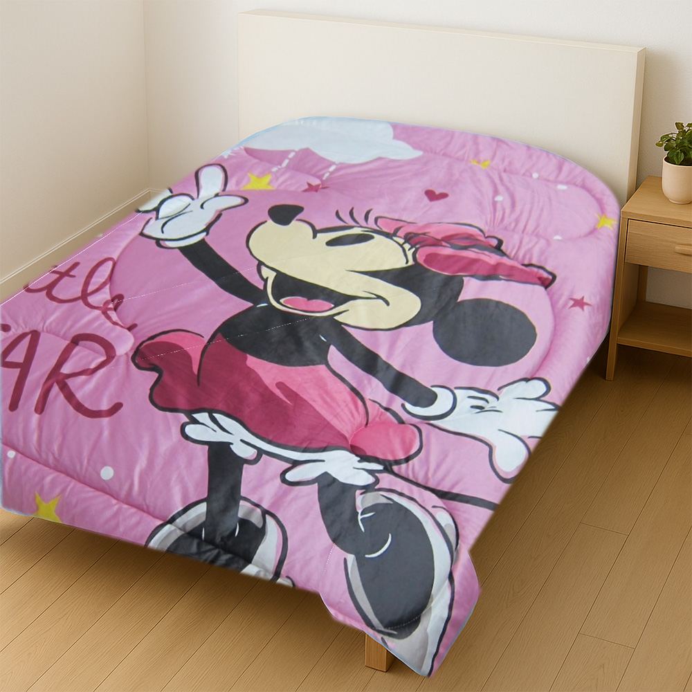 Kaimi Cotton | Official Licensed Flannel Warm Blanket – Mickey, Minnie & Doraemon, , large