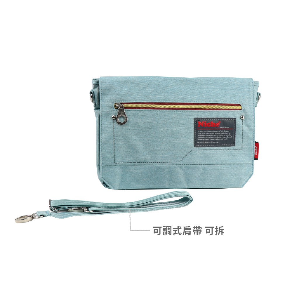 「NICHE 樂奇」旅行休閒包 郵差包 信封包 男女側背小包 斜肩背包 (中) NCL-5319, , large