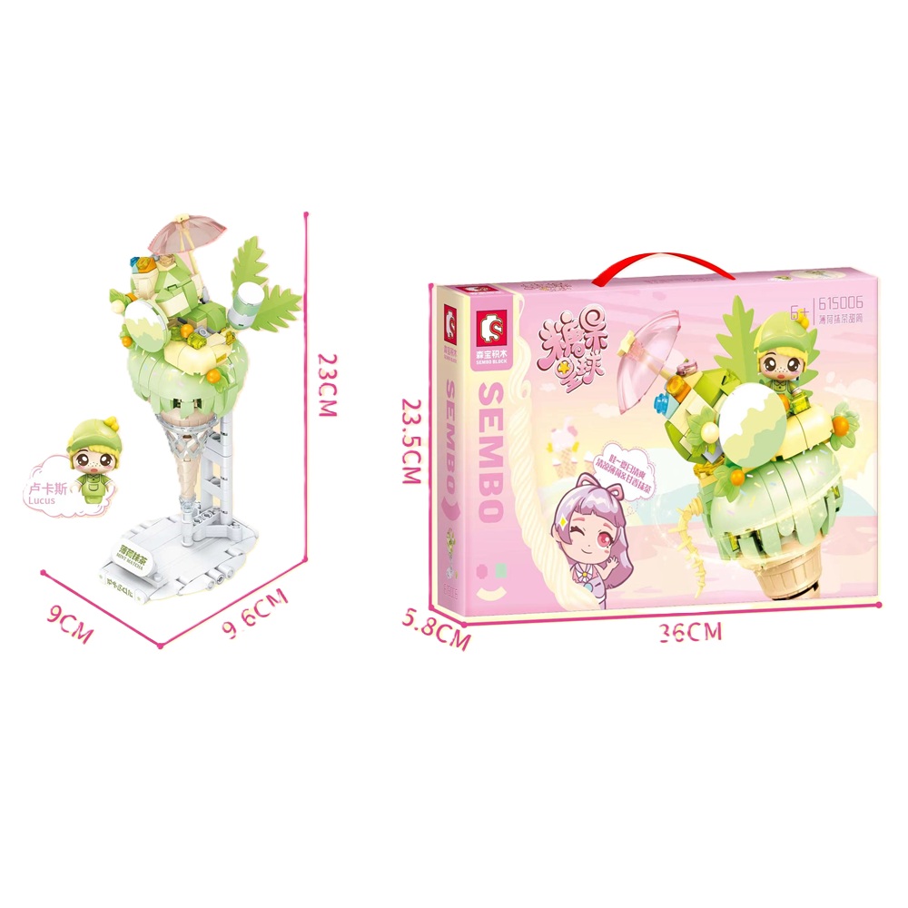  [Brick Republic]Senbao SB615005&ndash;08 Ice Cream Cone Series (Educational Building Blocks)