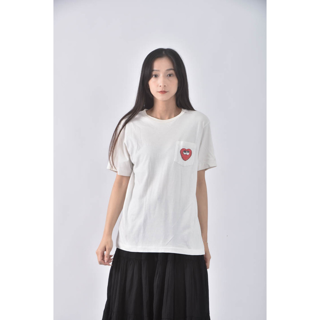 (M) uniqlo印花黑色短袖上衣二手衣, , large