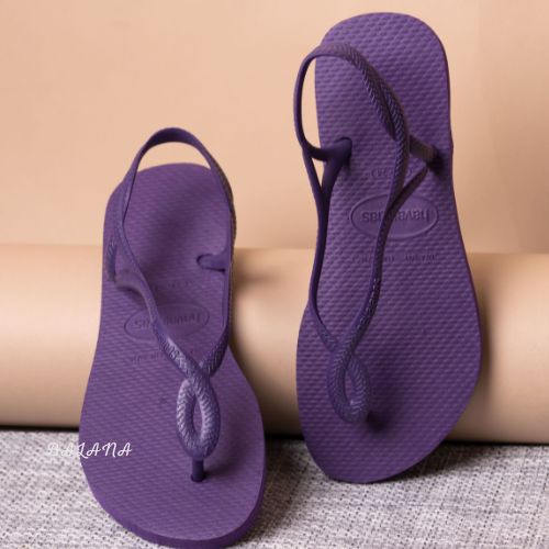 『限時三天特賣』[巴拉娜巴西人字拖專賣店]中壢實體店面 Havaianas LUNA 涼鞋 沙灘 海灘 海邊夾腳拖/人字拖鞋 亮紫色, , large
