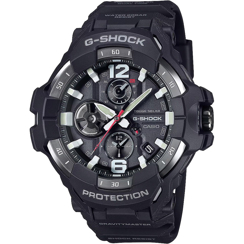 CASIO卡西歐 G-SHOCK MASTER OF G 專業航空錶 太陽能藍芽飛行錶 GR-B300-1A, , large
