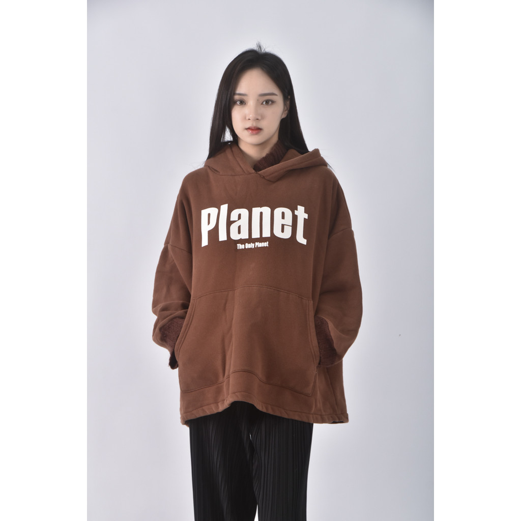 (2XL) maier kaina棉質純棉連帽棕色長袖上衣二手衣, , large