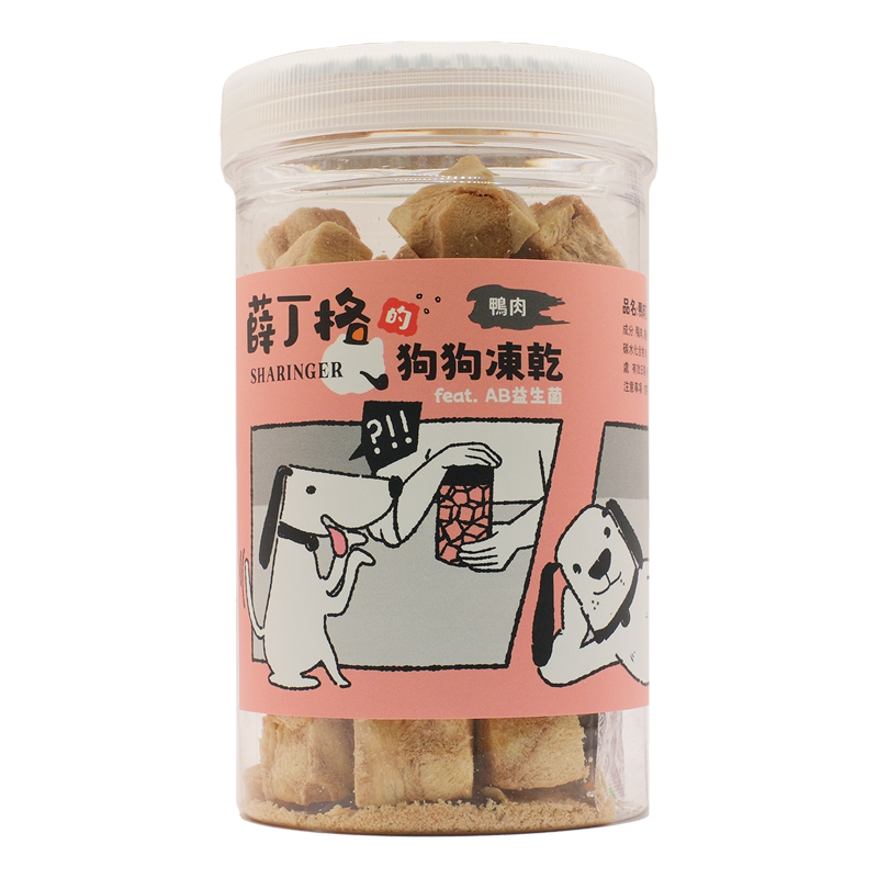 【SHARINGER 薛丁格】益生菌狗狗凍乾100g -鴨肉丁, , large