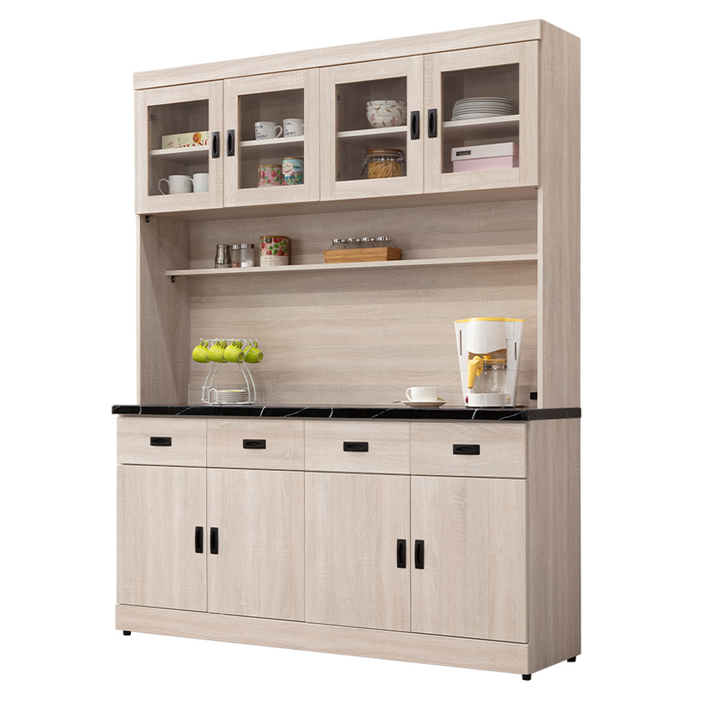 【唯熙傢俱】昂諾鋼刷白5.3尺石面餐櫥櫃