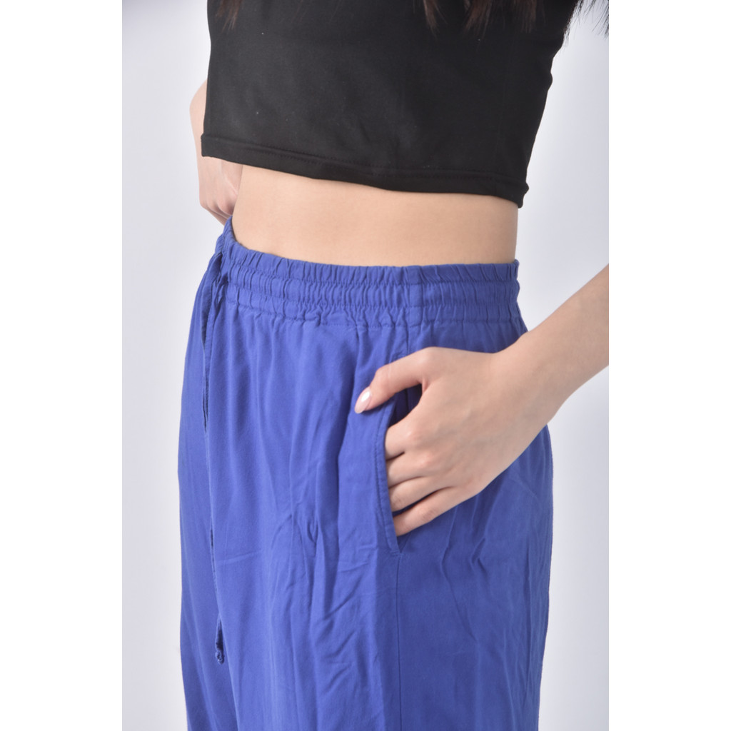 (S) uniqlo高腰寬鬆紫色長褲二手衣, , large