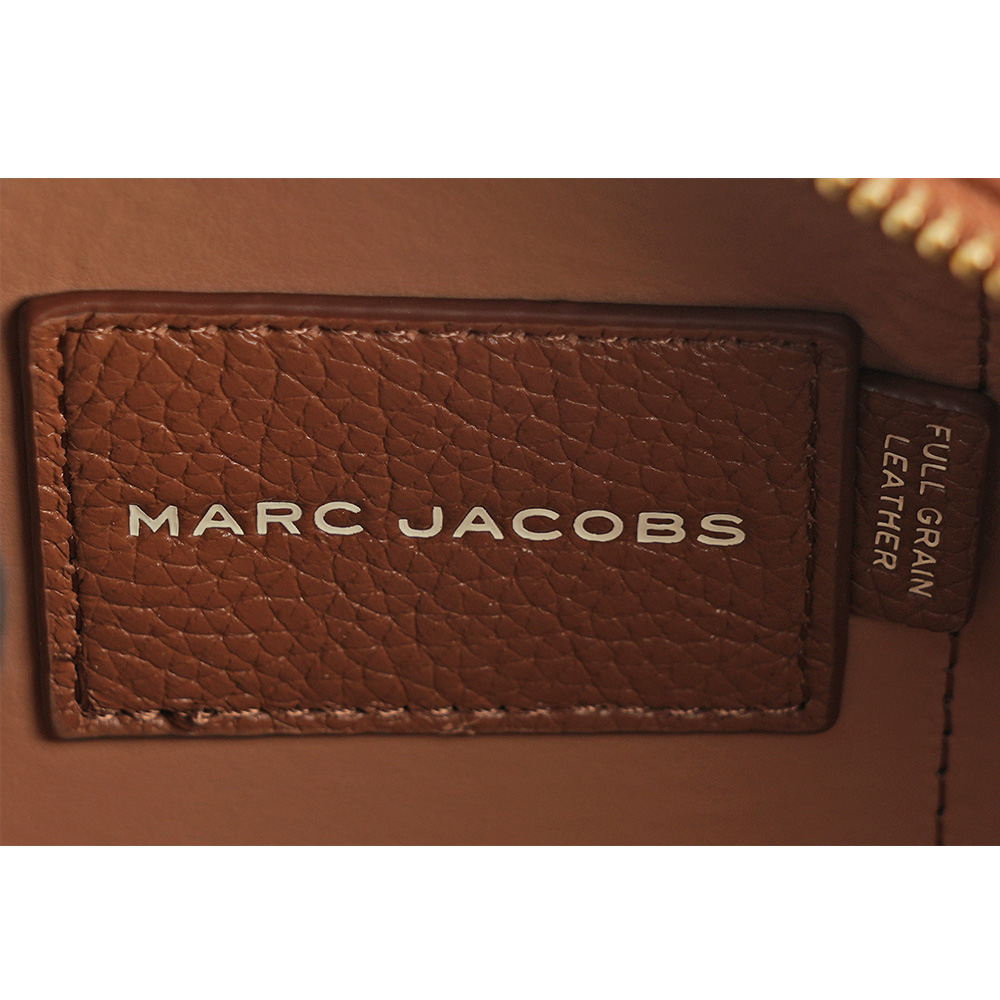 MARC JACOBS 粒面皮革迷你波士頓二用包/堅果棕, , large