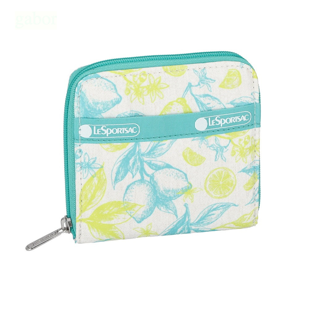 Lesportsac Compact Zip Wallet 極簡輕薄錢包-青檸新綠, , large
