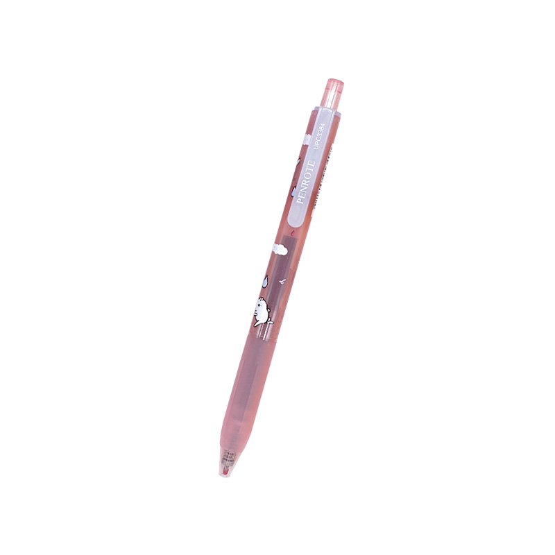 uglyrabbit Retractable Gel Pen-Pink, , large