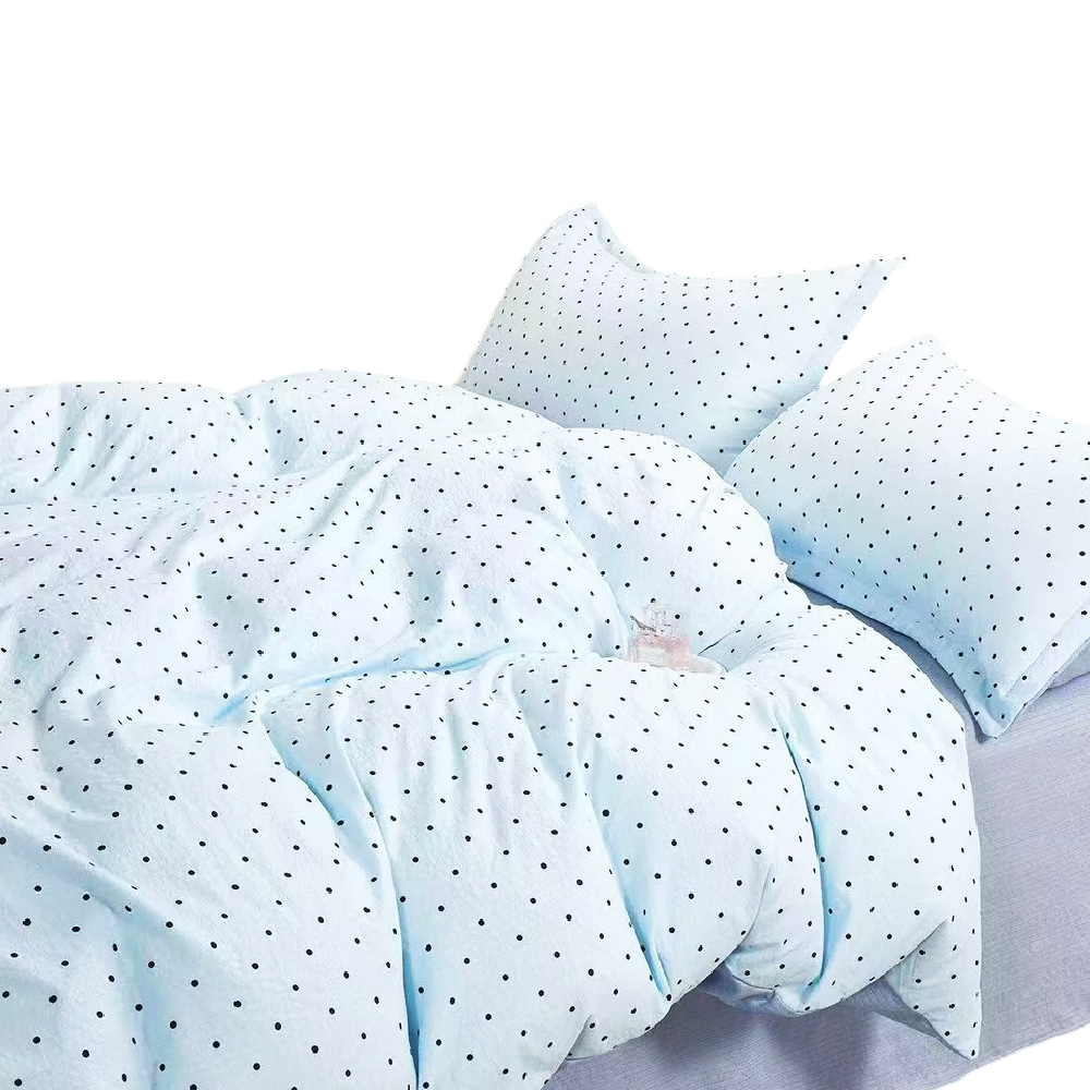 【OLuLu】Korean Style Double-Sided Crepe Cloud Velvet Graphene Washed Quilt - Little Moments Blue (180x210cm), , large