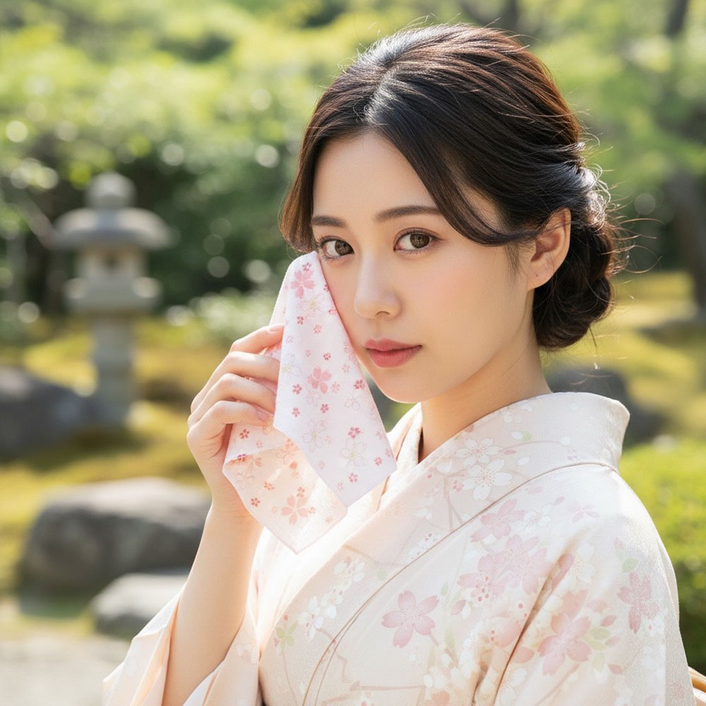 [瑪莎利亞]　日本製【濱文漾】純棉手帕/方巾－春天櫻花（3入組）, , large