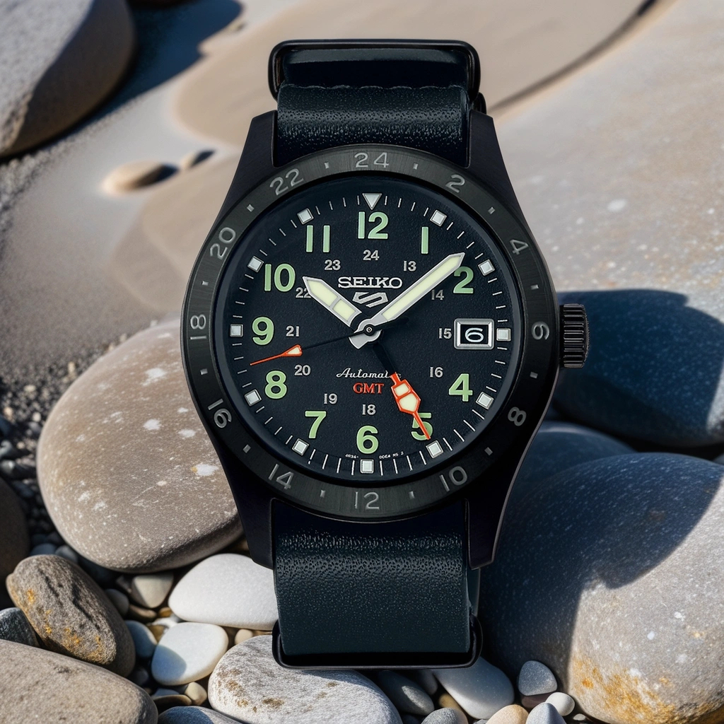 SEIKO 精工 5 Sports Field 系列 GMT機械錶 SSK025K1/4R34-00C0C, , large