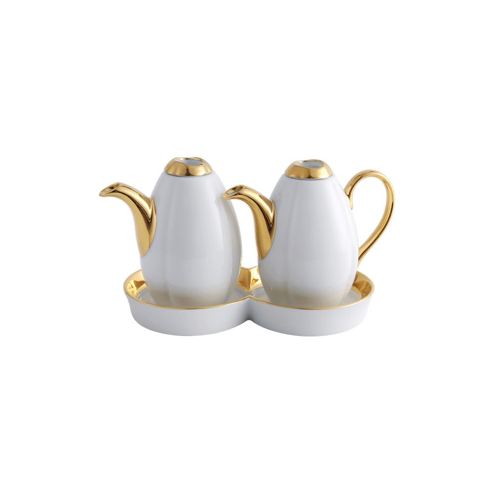 LEGLE - Ruyi Oil and Vinegar Bottle Base - Inner Ring Gold Plated, , large