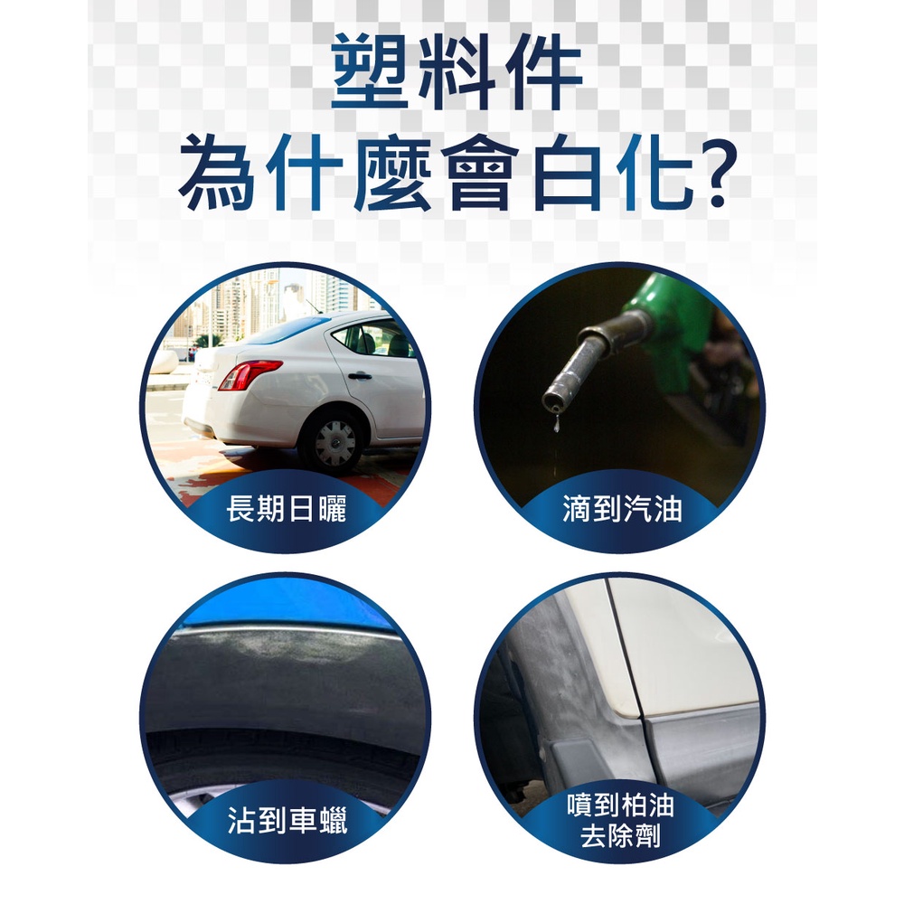 AutoCare 魔塑清潔修復組 塑料白化 塑件白化 白化 塑件 修復 還原, , large