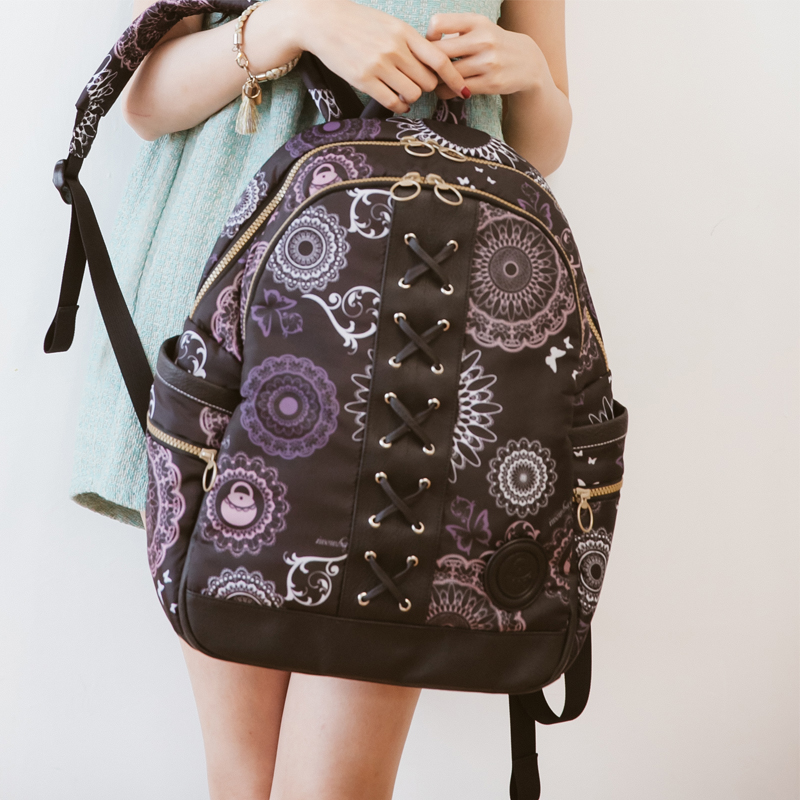 【iwow】 Straps Backpack / Original design painting, , large