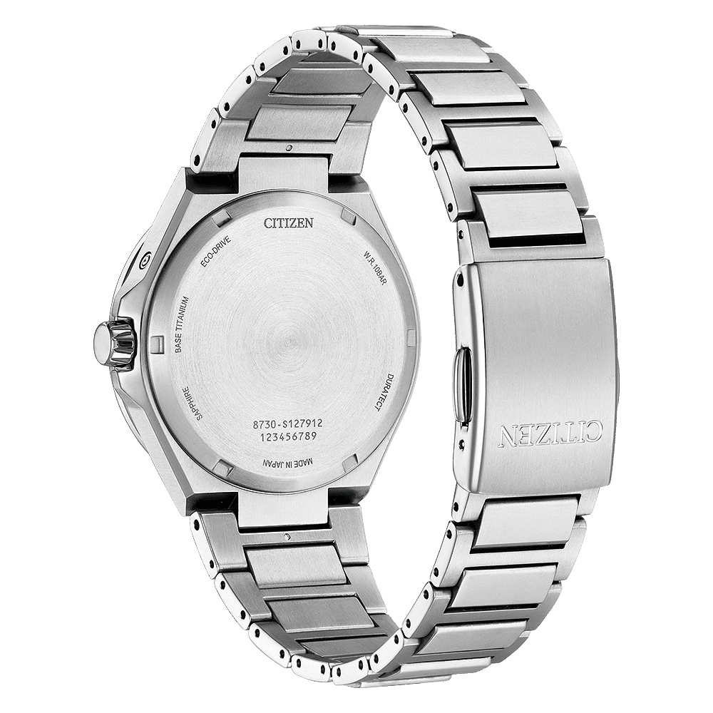 CITIZEN 星辰 鈦金屬 光動能三重日曆月相手錶/42mm BU0060-68E, , large