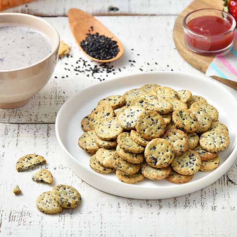 【米森 vilson】Organic Black Sesame Cracker (20gx5 bags), , large