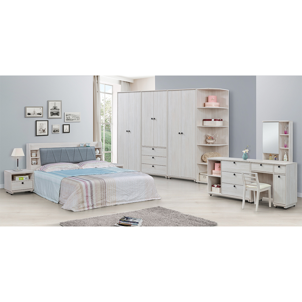 【唯熙傢俱】伊格鋼刷白9尺衣櫃, , large